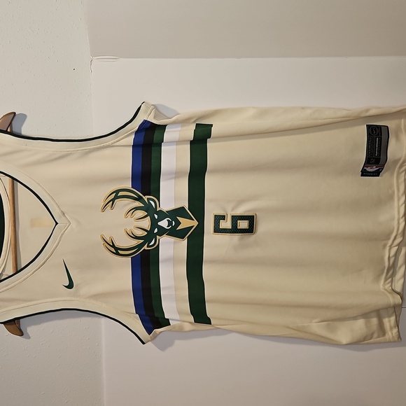 NBA Milwaukee Bucks Nike Swingman Drew Bledsoe #6 Jersey Sz. L - Picture 1 of 5